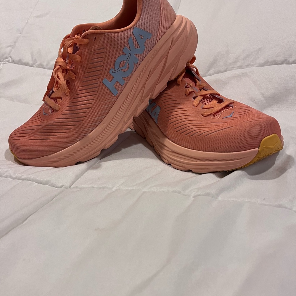 HOKA Women's Rincon 3 Running Shoe- Orange 8.5D (wide)
